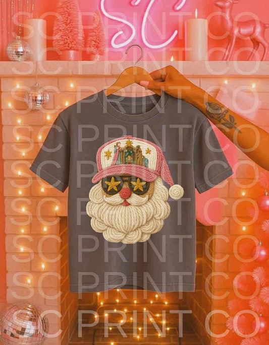 Cool Santa Yarn ADULT & YOUTH TEE OR PULLOVER