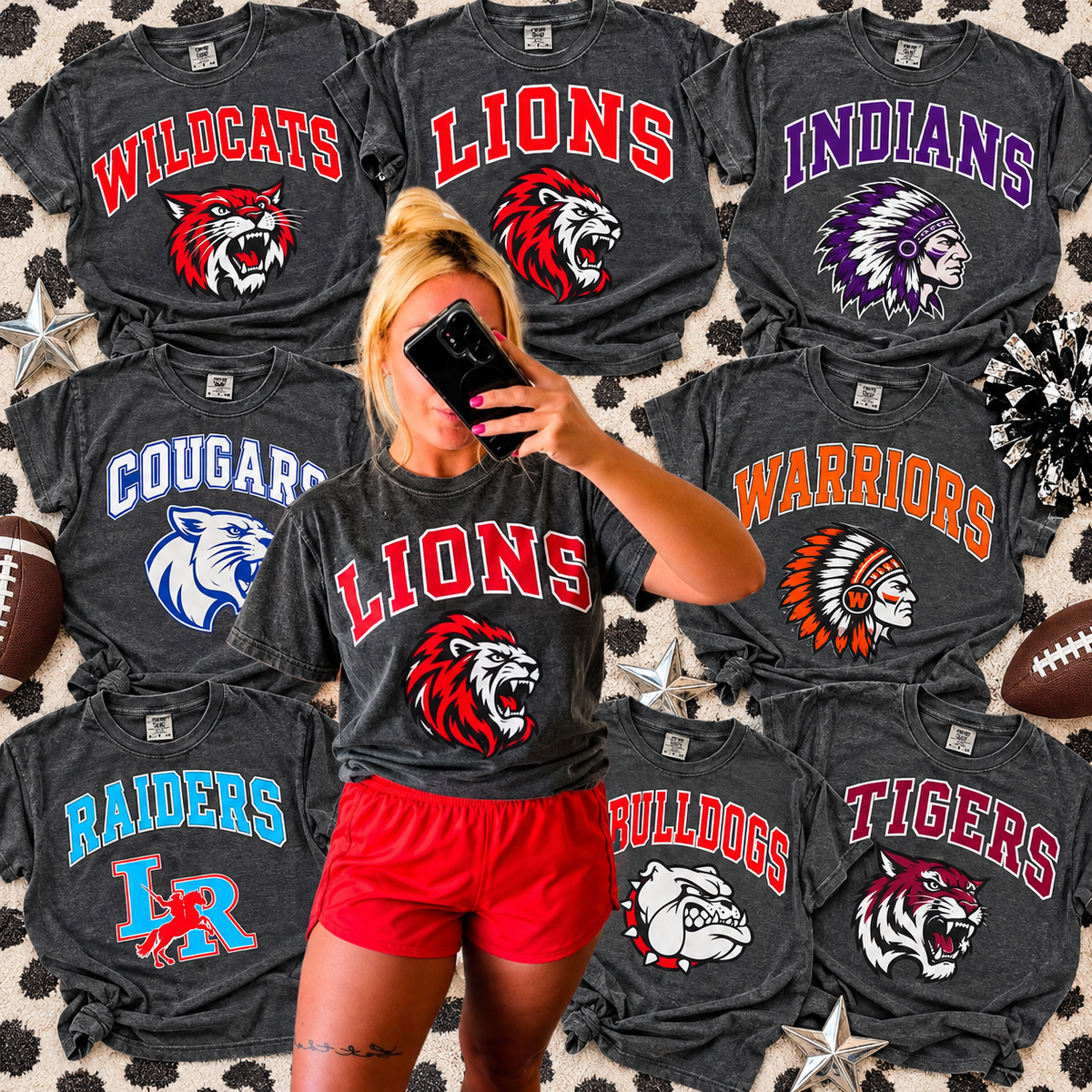 **CUSTOM - use your own team!** MASCOT GAME DAY {tee, long sleeve or pullover}