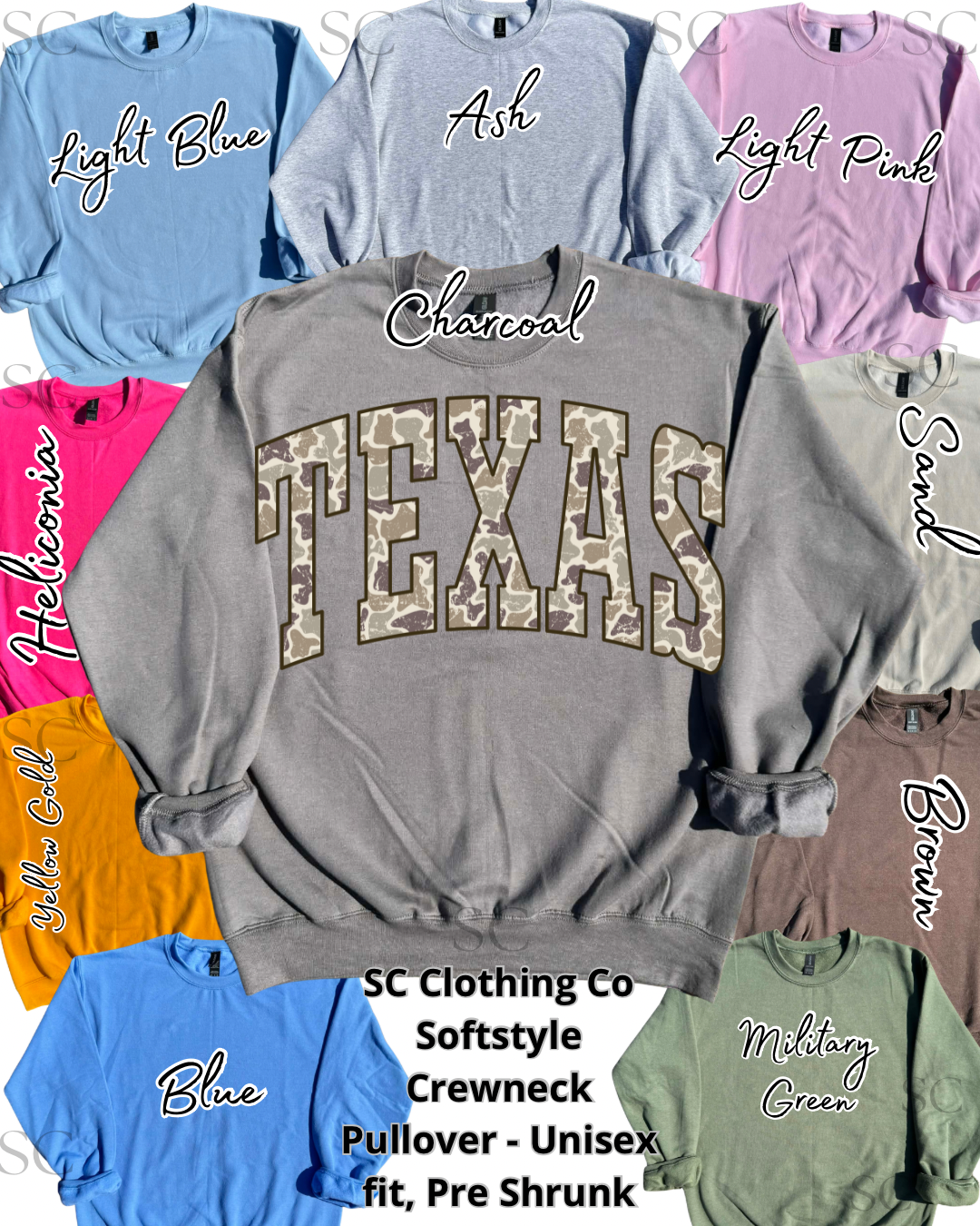 Texas Camo Pullover