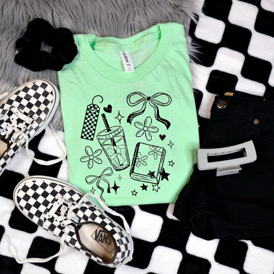 Just a girl simple design ADULT TEE OR PULLOVER