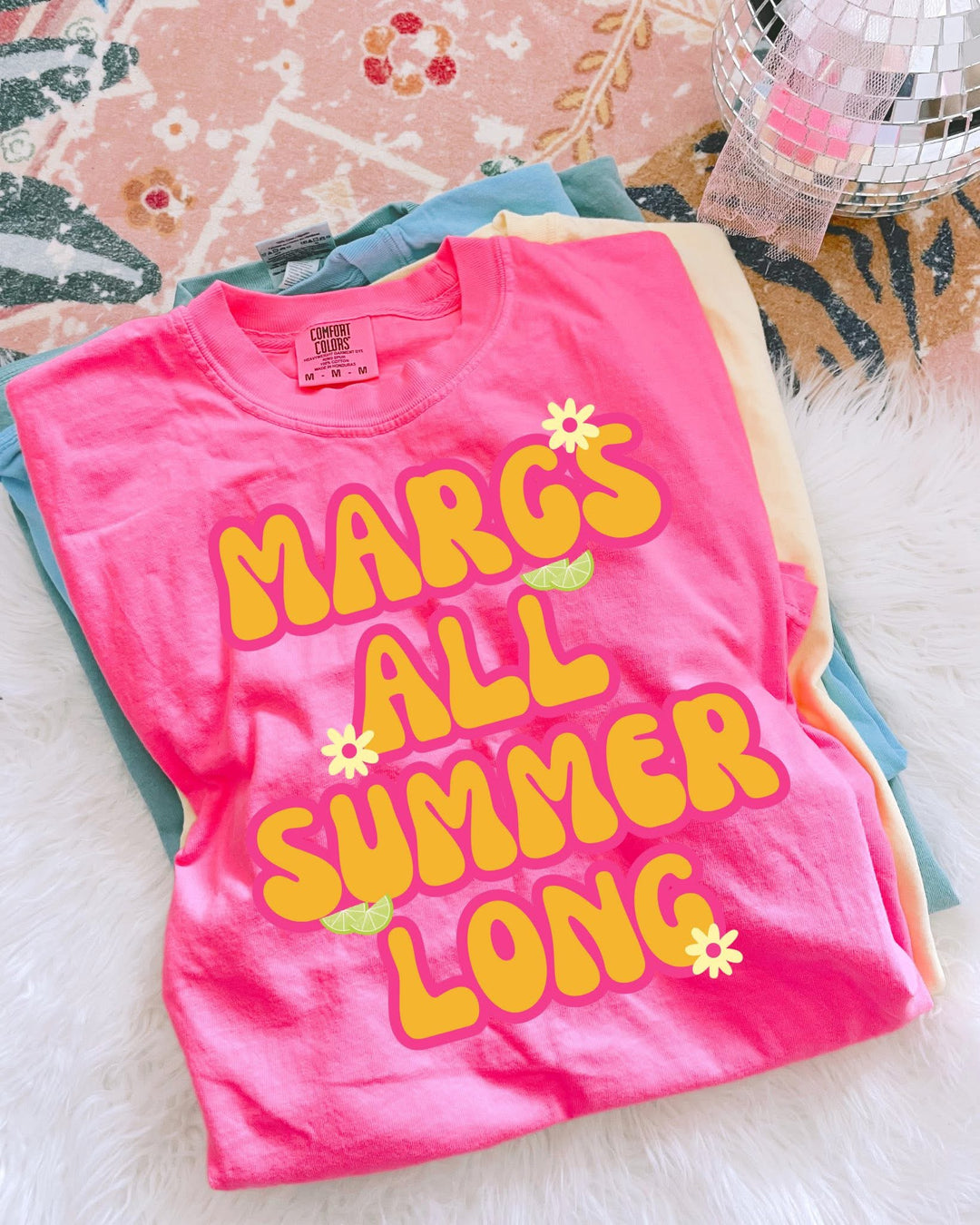 Margs all summer long ADULT TEE OR PULLOVER