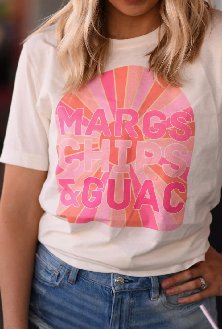 Margs chips guac ADULT TEE OR PULLOVER