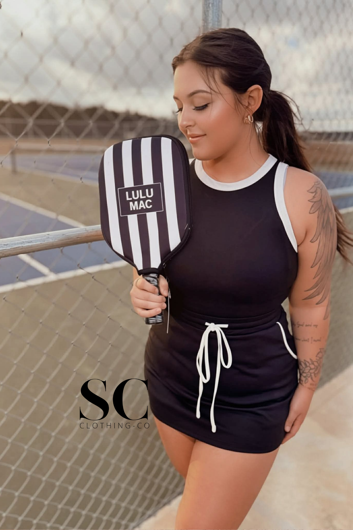 Midnight Sculpt Athleisure 2 Piece Skort Set by SC Arrival April