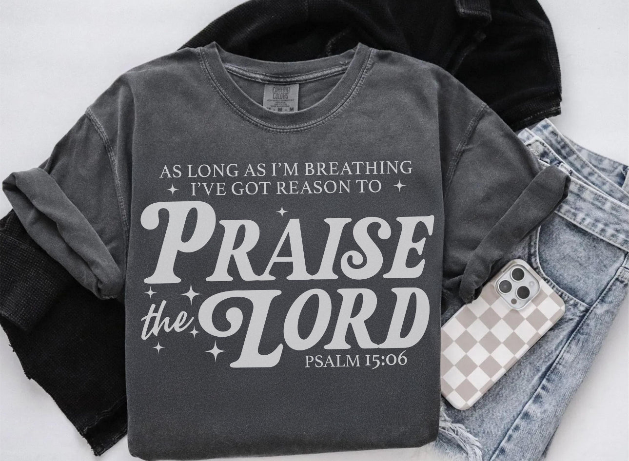Praise the lord ADULT TEE OR PULLOVER