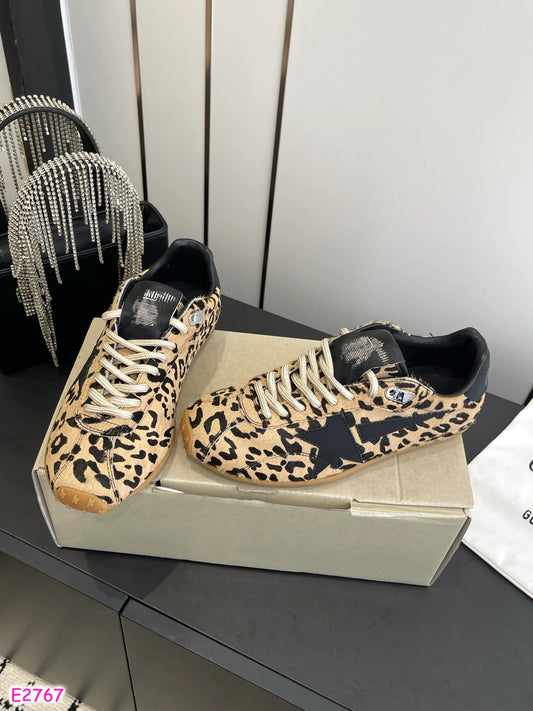 Leopard  Golden G tennis shoe style