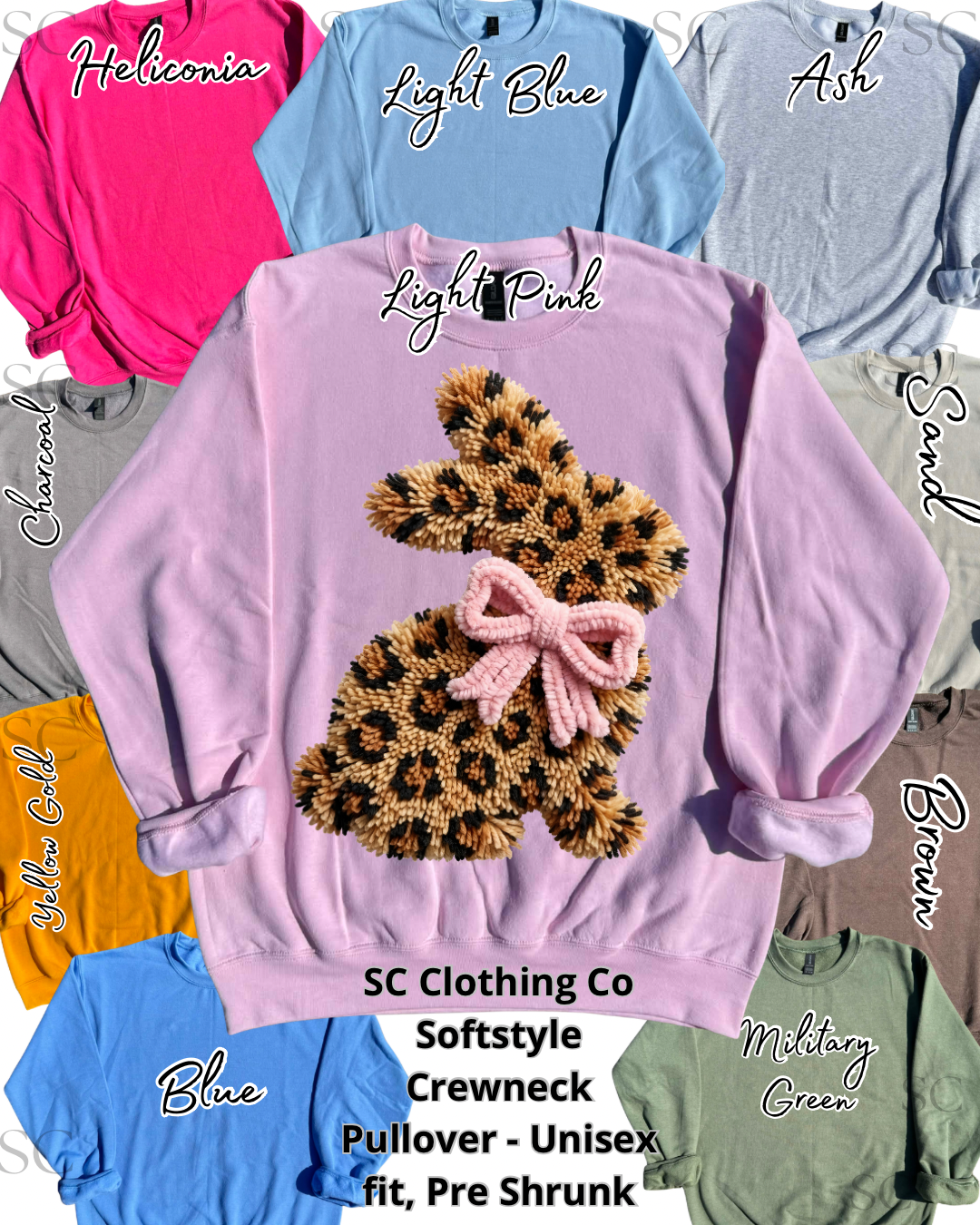 Pullover Faux Leopard Bunny