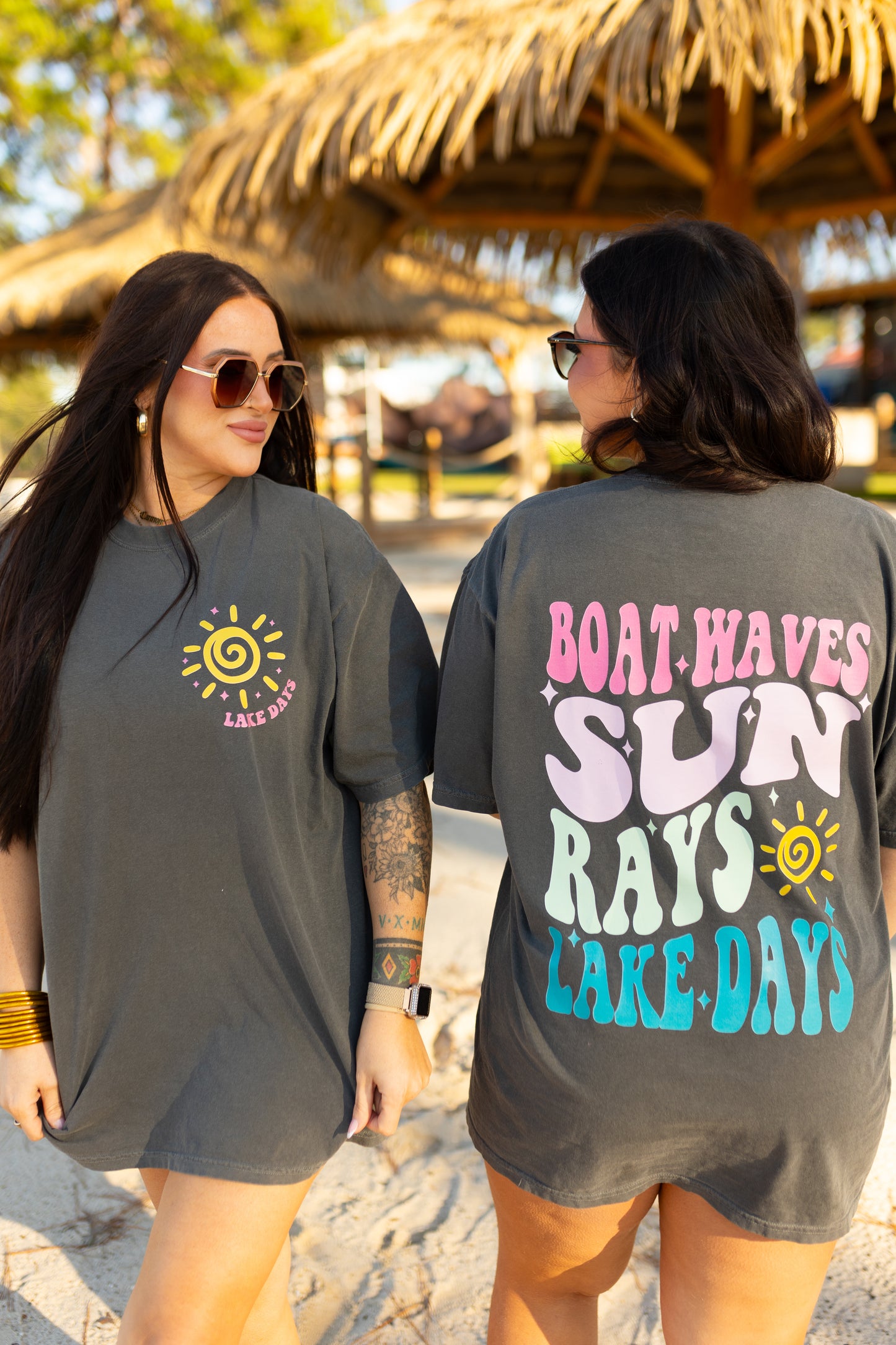 Boat Waves, Sun Rays, Lake Days Comfort Colors Tee