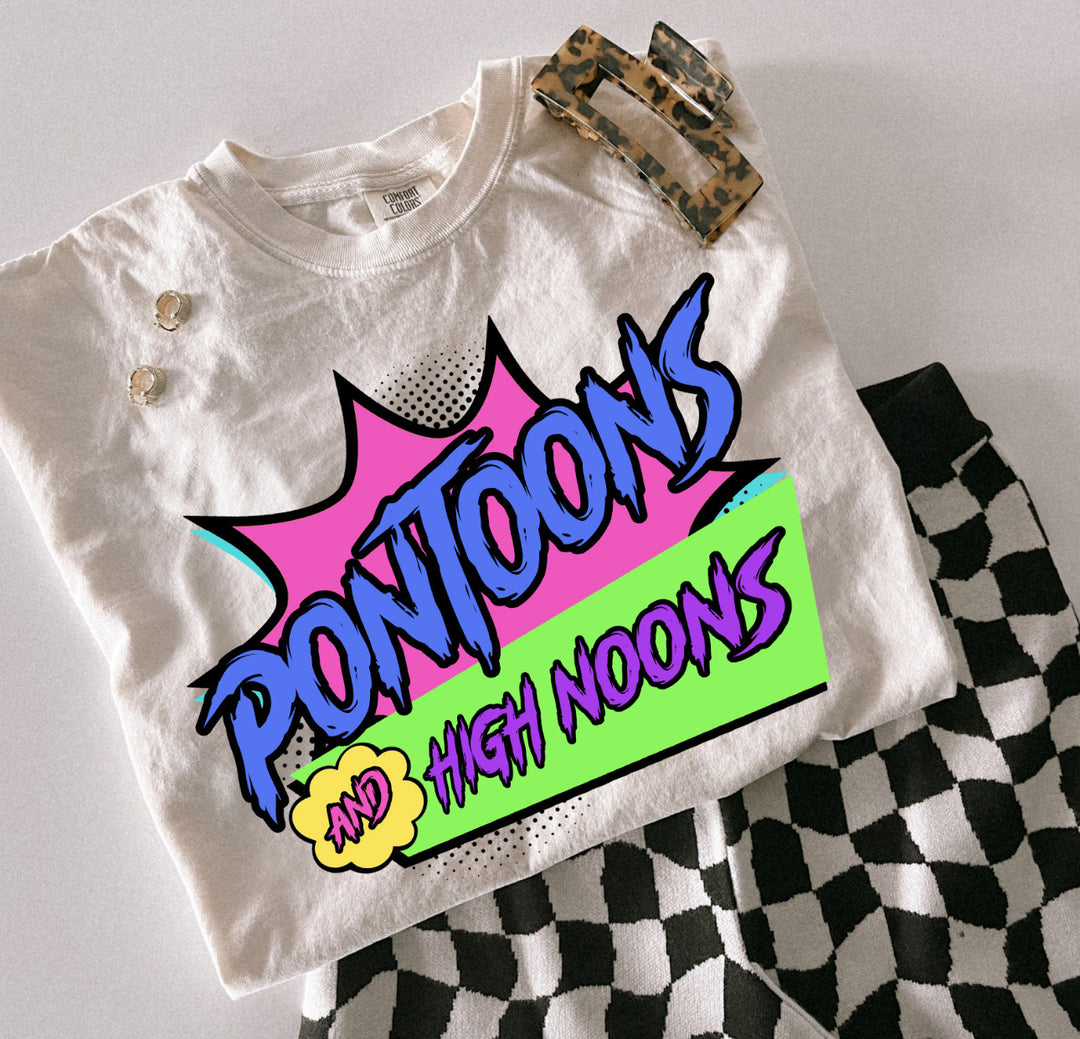 Pontoons & highnoons ADULT TEE OR PULLOVER