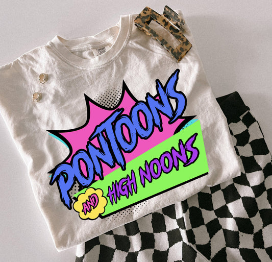 Pontoons & highnoons ADULT TEE OR PULLOVER