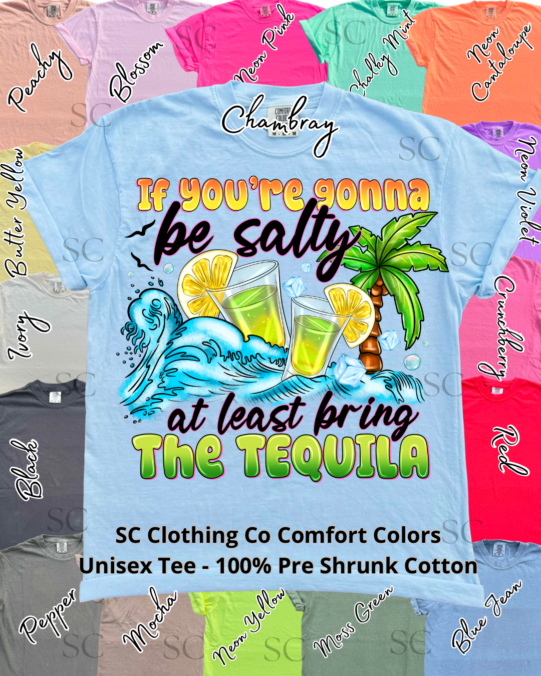 Bring the Tequila {pocket design} Comfort Colors Tee