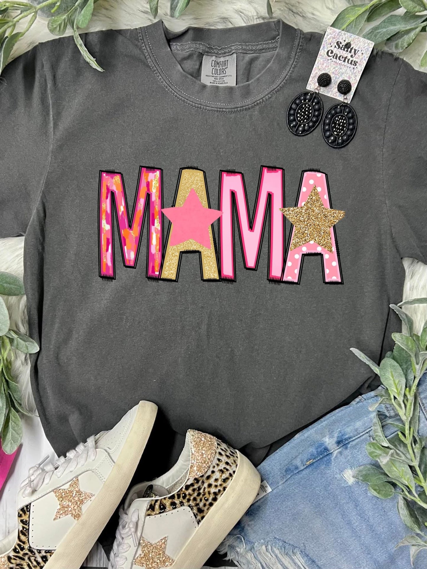 Mama Cutesy with Stars Tee or Pullover