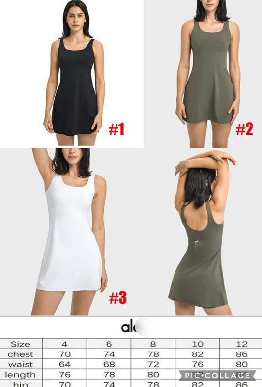 A lo dress with shorts