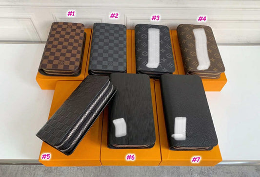 Vee double zip wallet