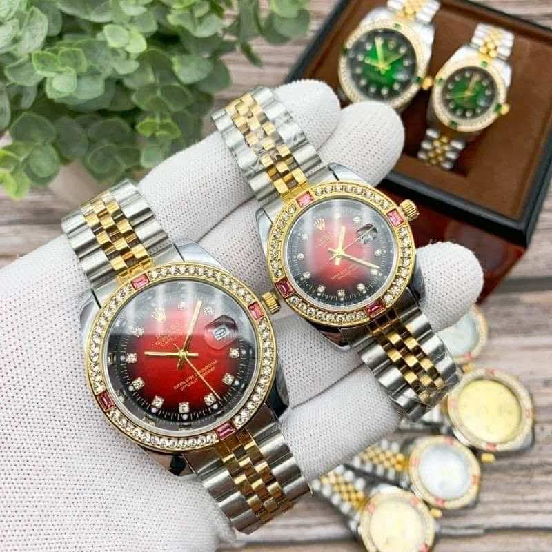Red Face R watch with box