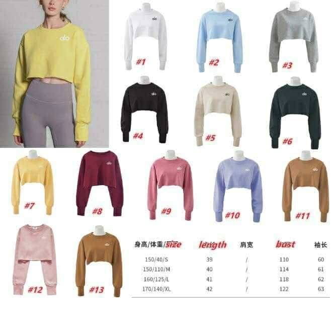 A lo crop sweatshirt