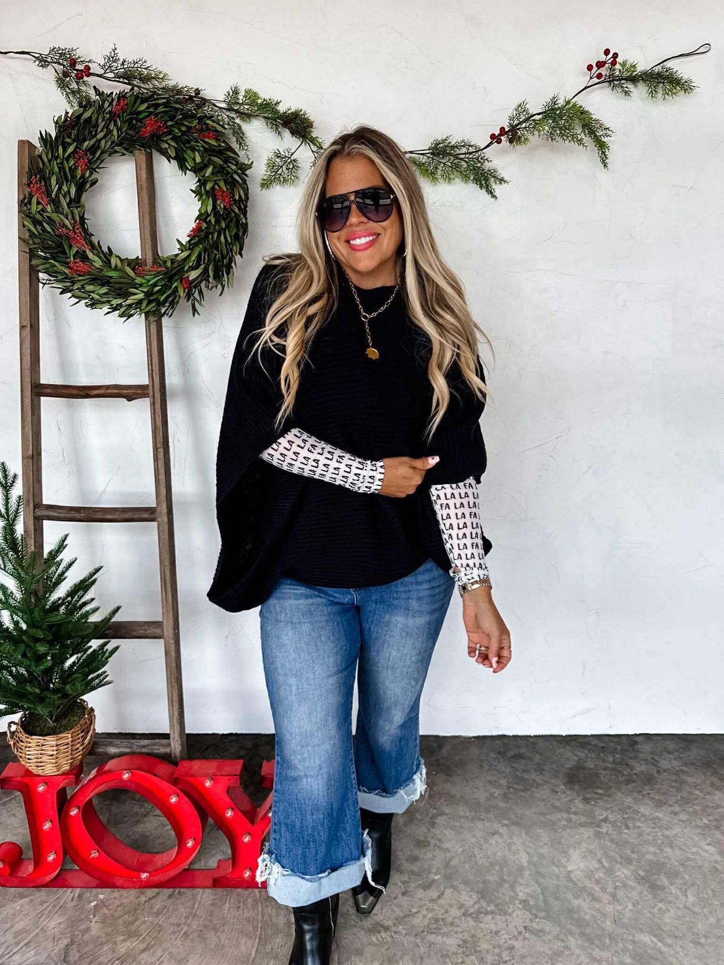 Poncho Style Sweater