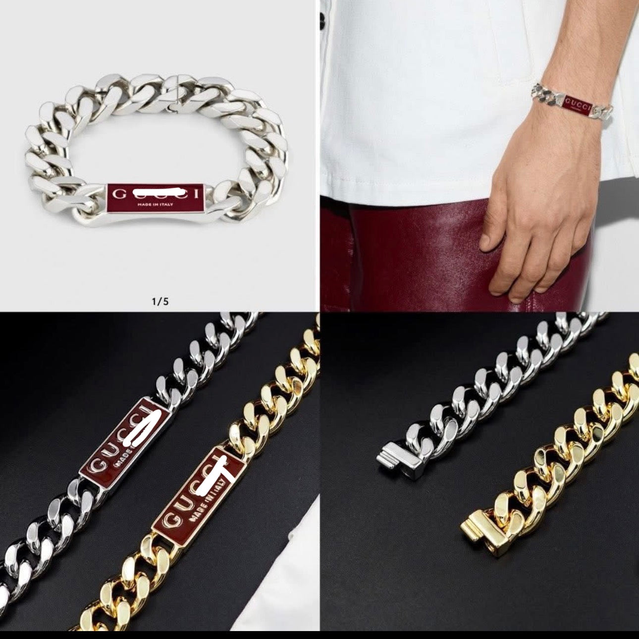 Double g bracelet