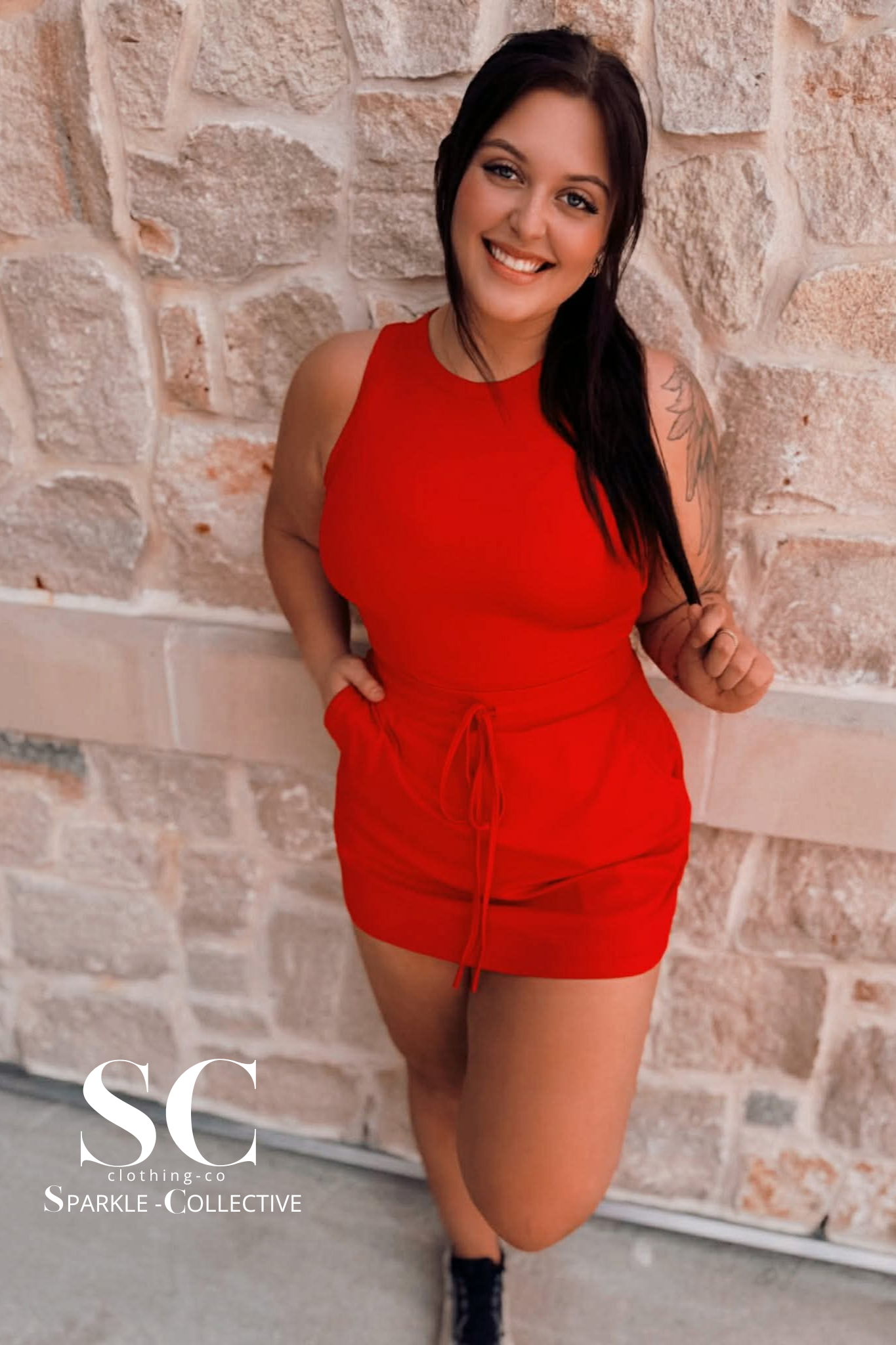 Firecracker Athleisure 2 Piece Skort Set by SC Arrival April