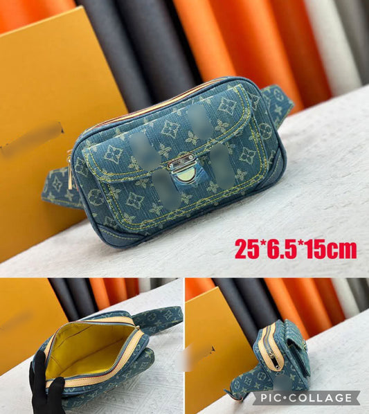 Denim belt bag vee