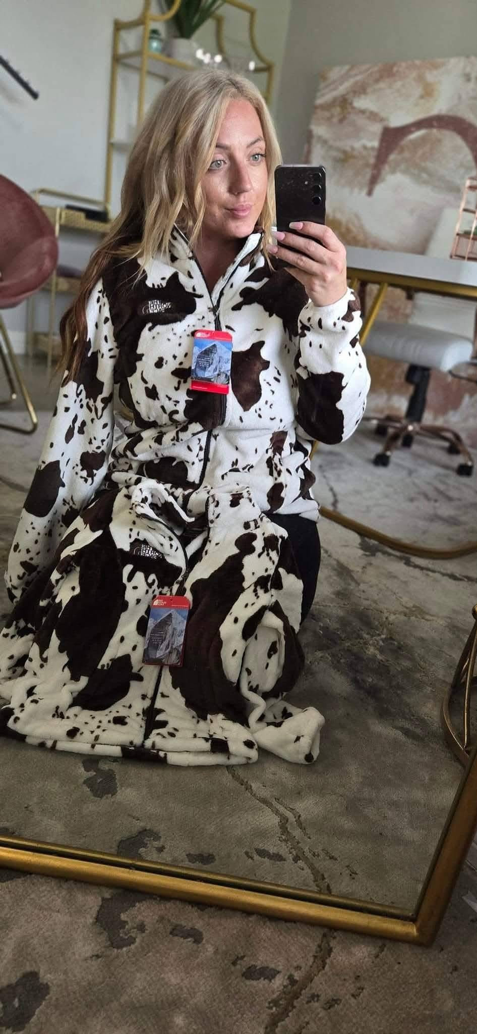 Cow print NF jacket adult