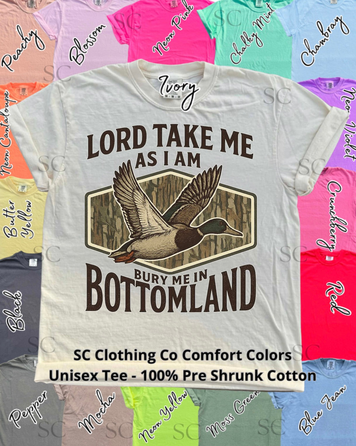 Bury Me in Bottomland Comfort Colors Tee