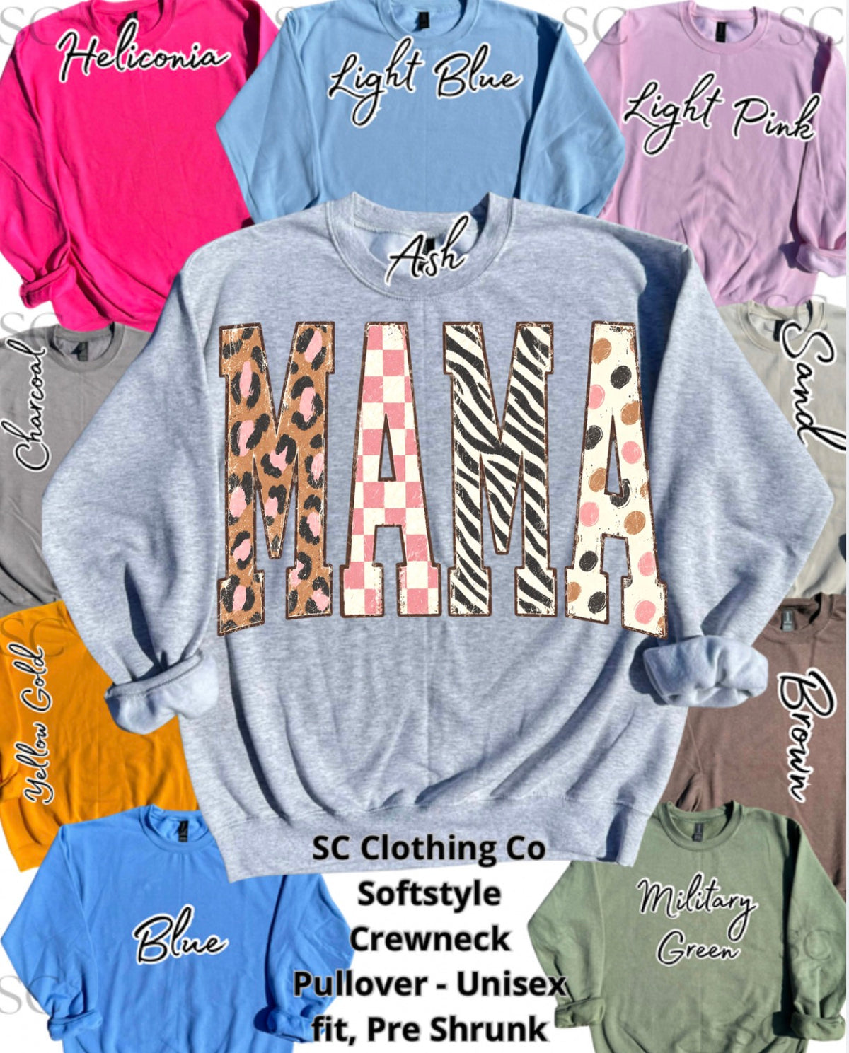 Mama Fun Pattern Polka Pullover