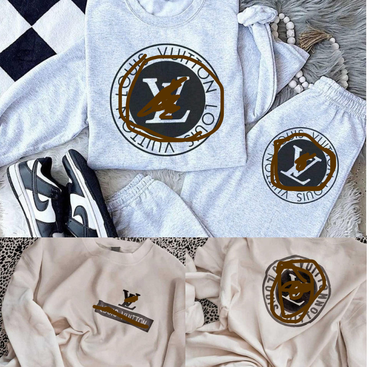 Vee sweatpant set (top)