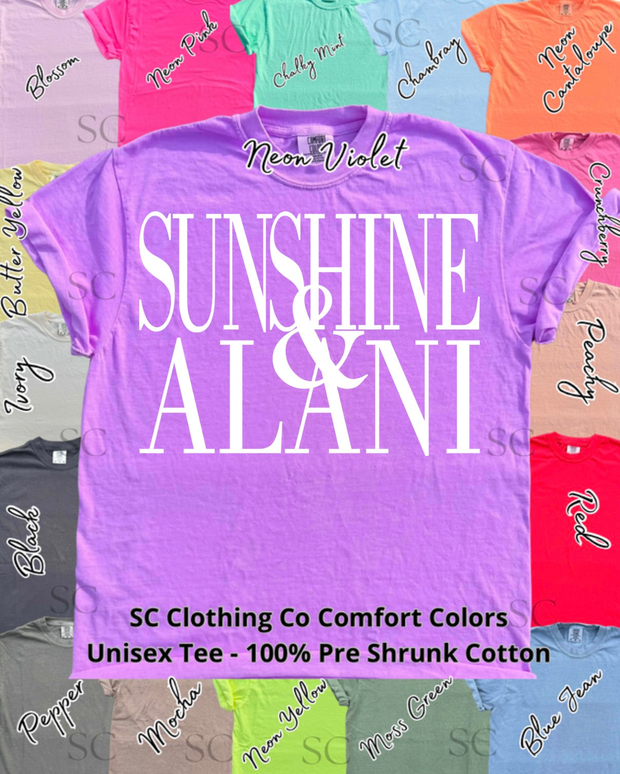 Sunshine & Energy Drink Comfort Colors Tee
