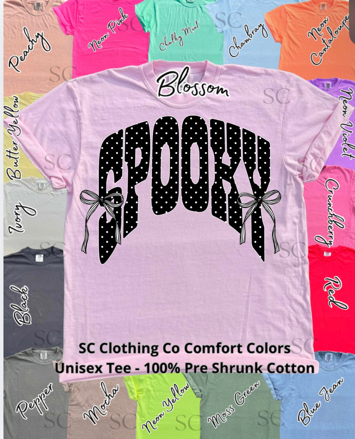 Spooky Polka Comfort Colors Tee (Copy)