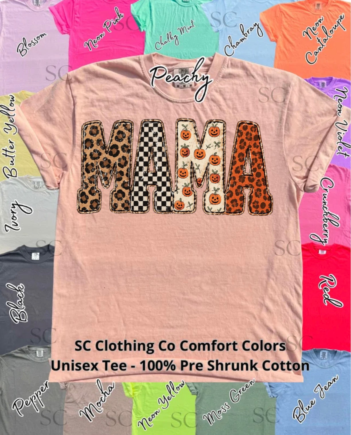Mama Fall Comfort Colors Tee