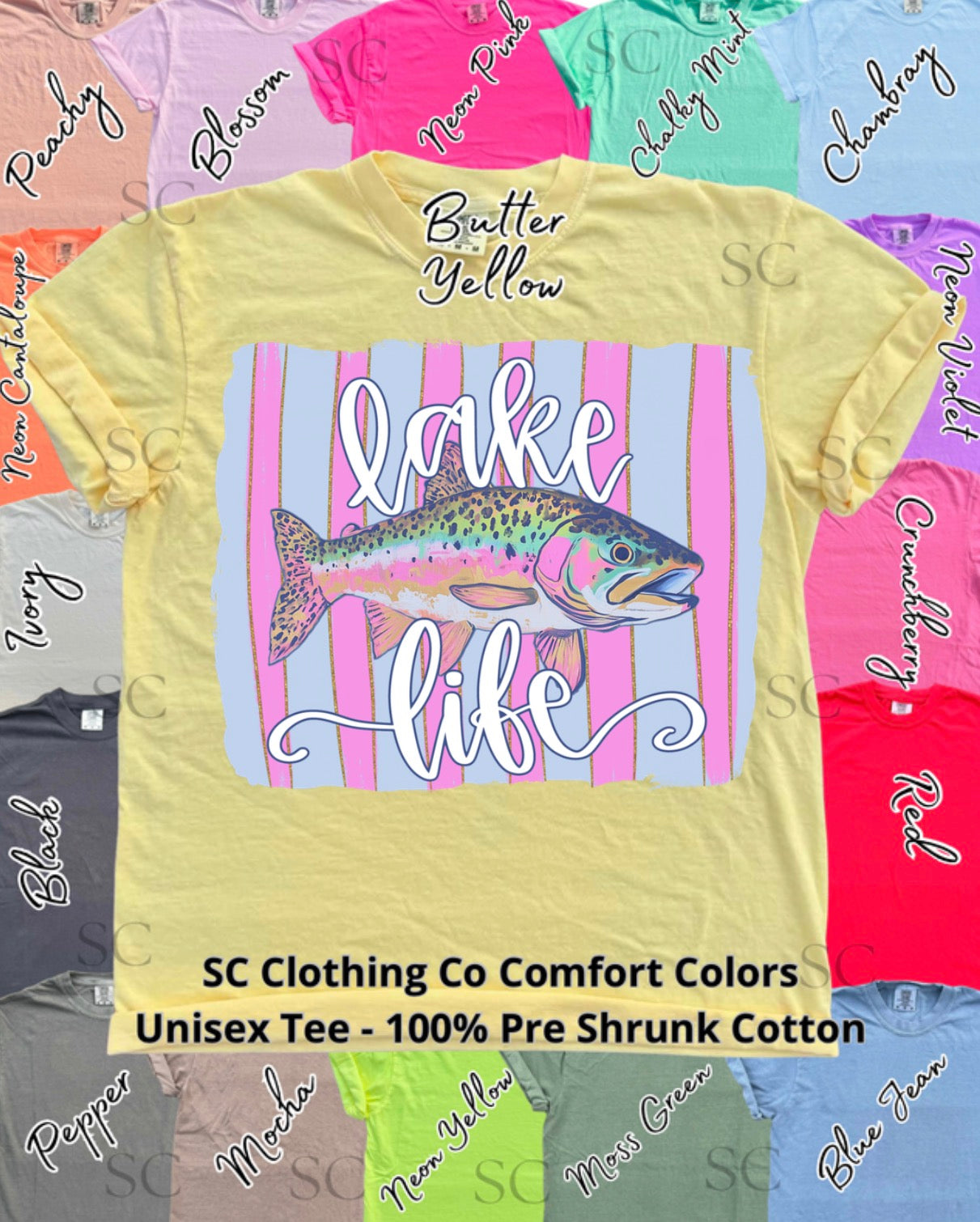 Lake Life Comfort Colors Tee
