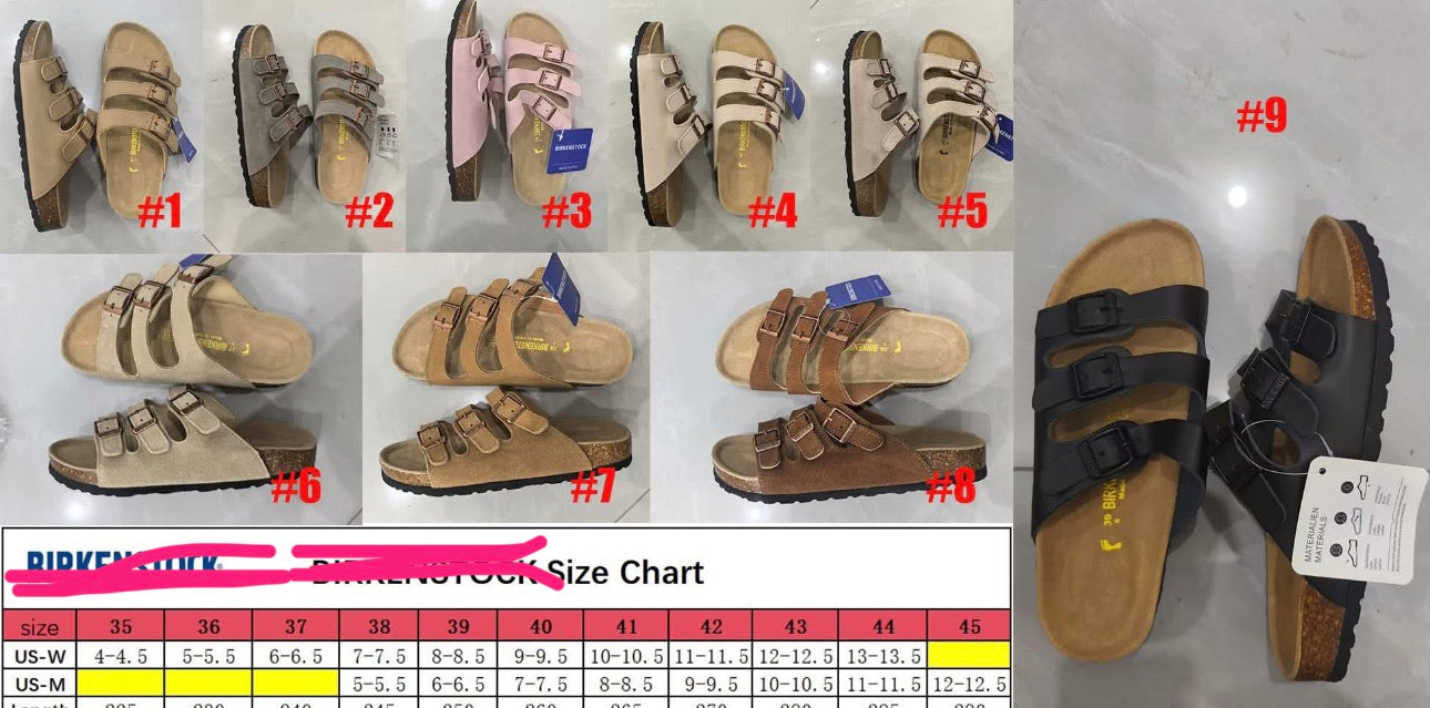 Birk 3 strap sandal