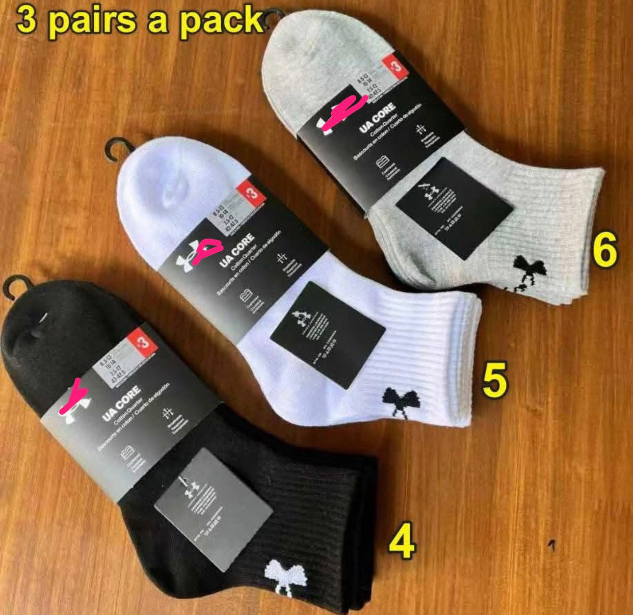 UA socks pack