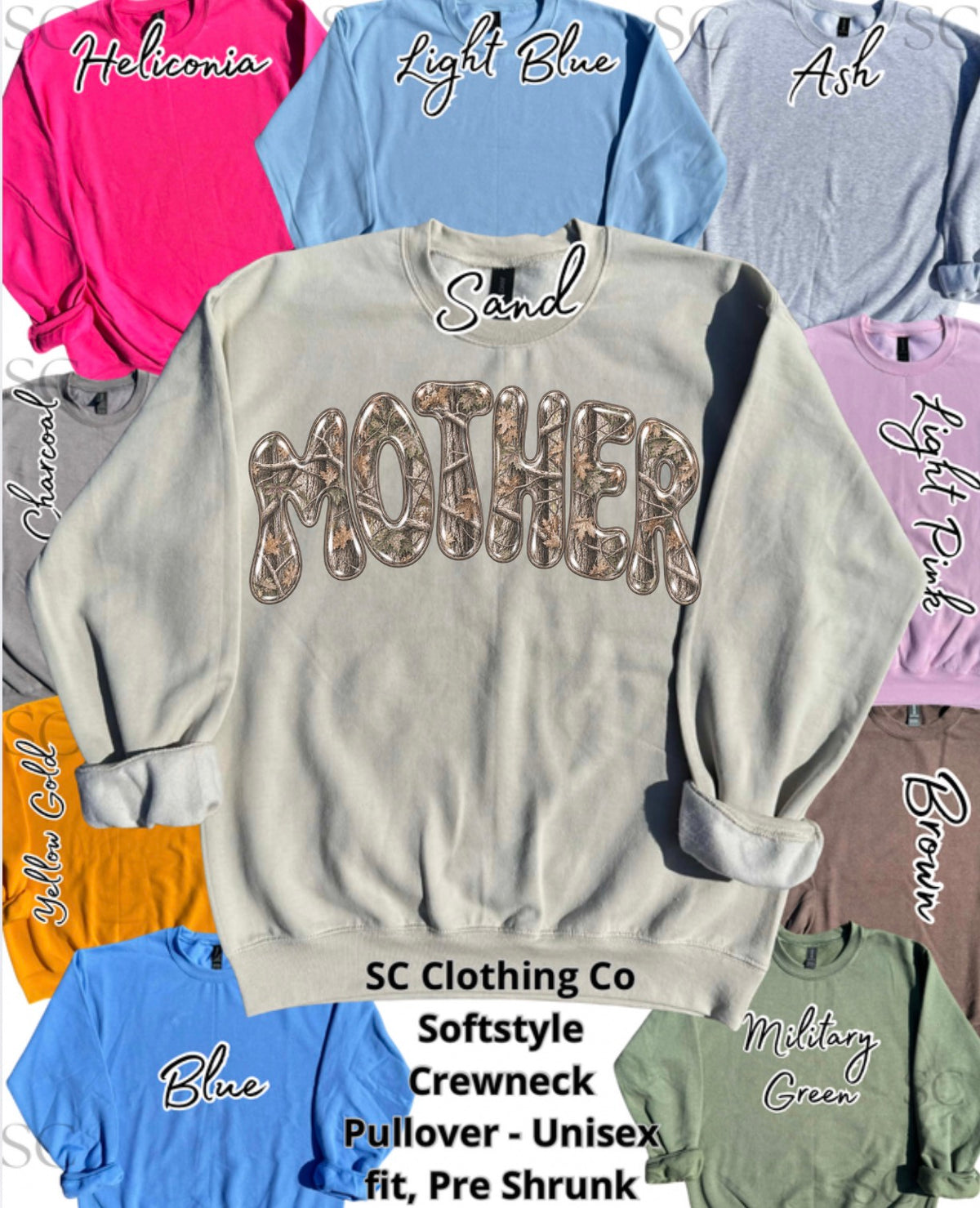 Mother Camo Pullover Kelly