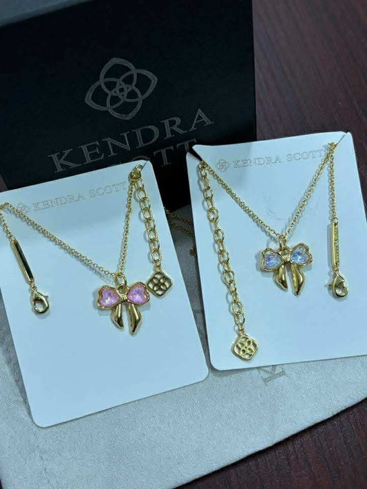 KS bow necklace