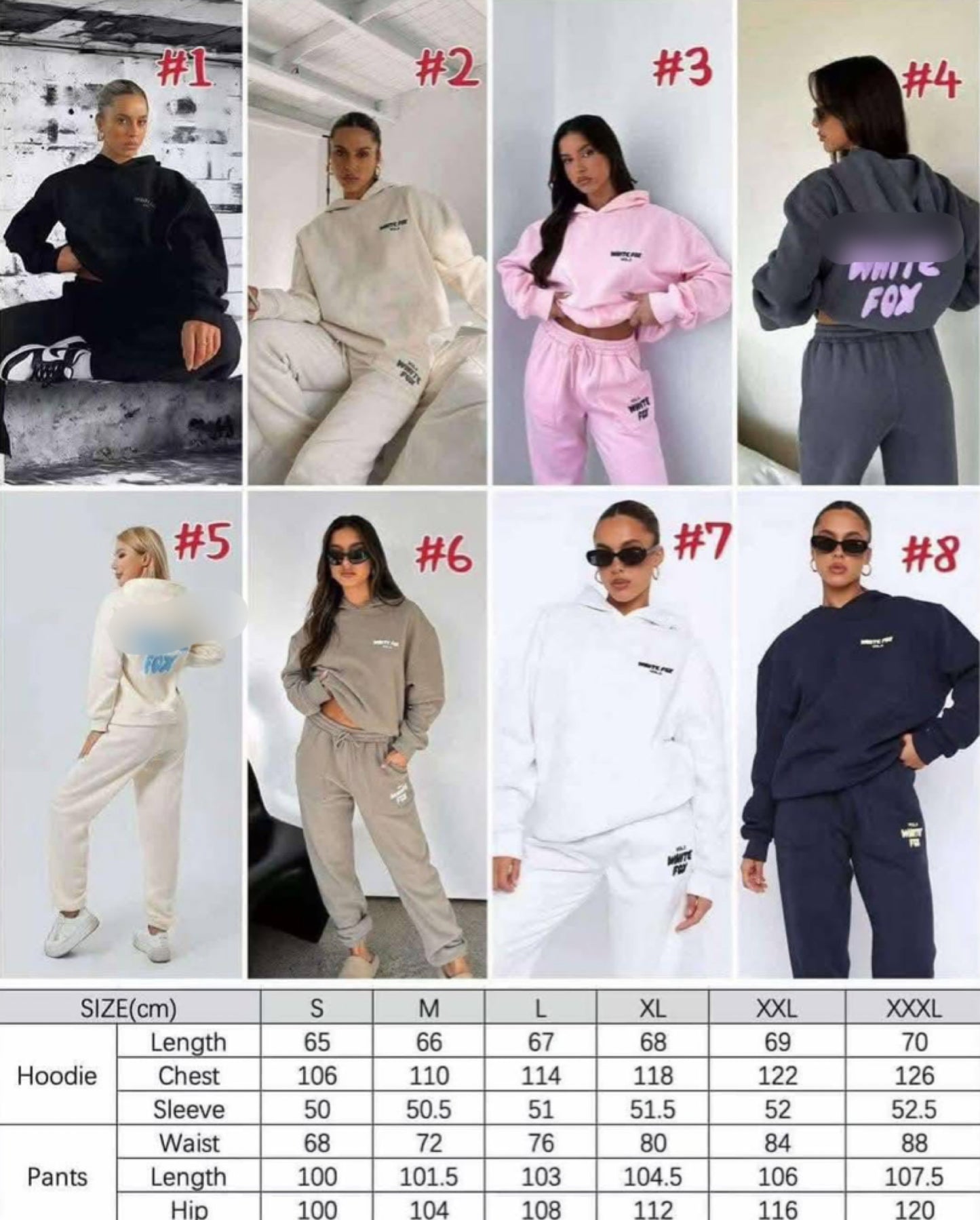 Fox sets jogger + hoodie