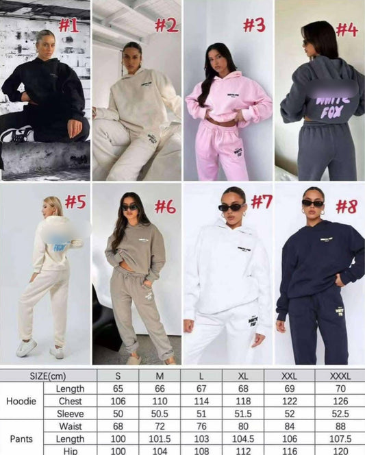 Fox sets jogger + hoodie