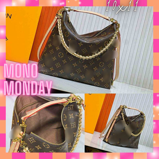Vee Braided Chain Slouch bag