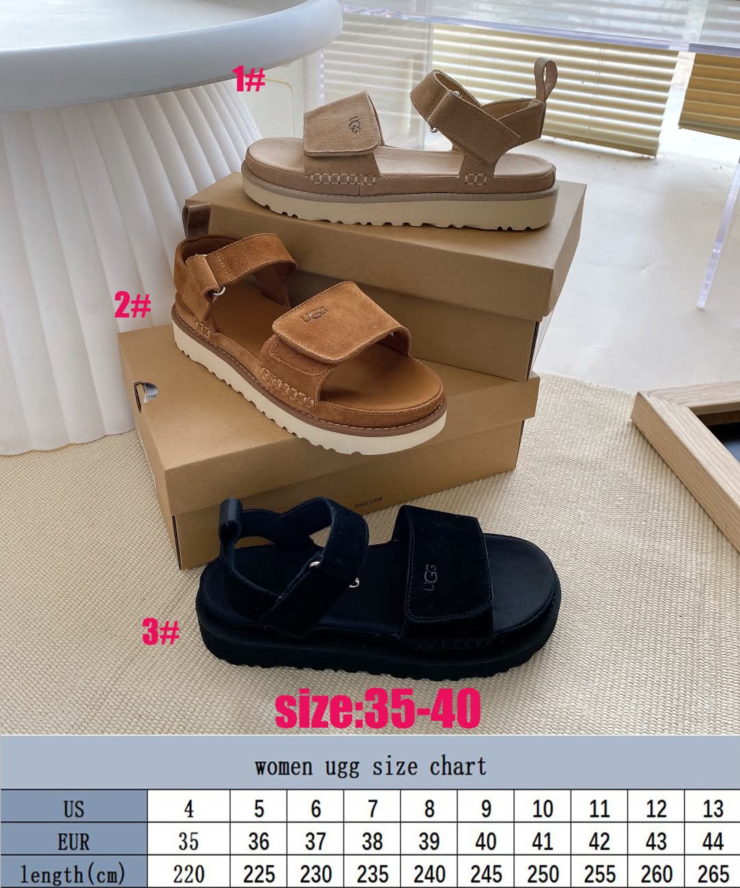Ug g double strap sandal style