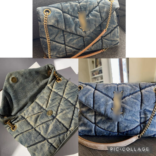 Y denim lou shoulder bag