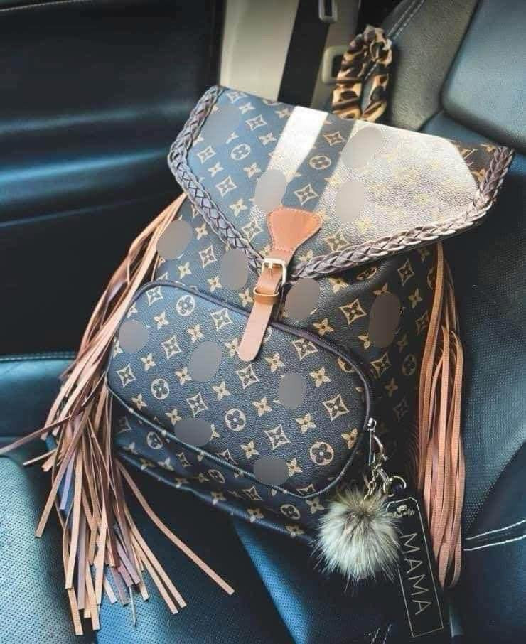 Boho fringe backpack