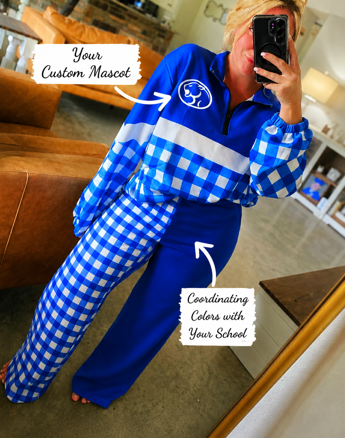 SC EXCLUSIVE custom Gingham Game Day SET Arrival Mid August