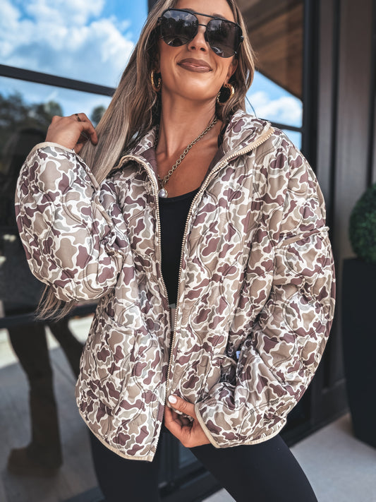 Cozy Cloud Jacket in Duck Camo