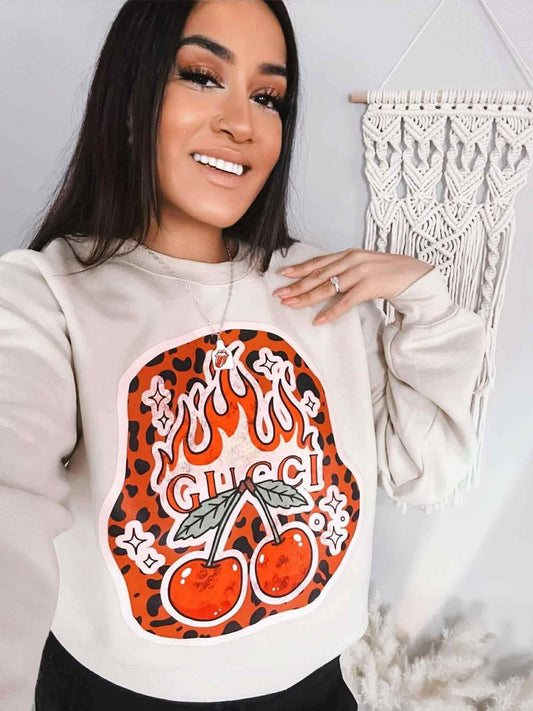 G cherry pullover or tee