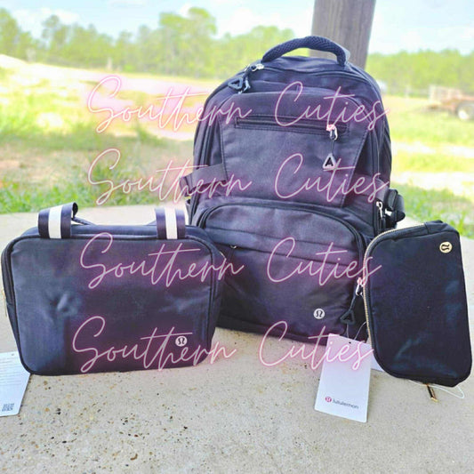 Lu school backpack set