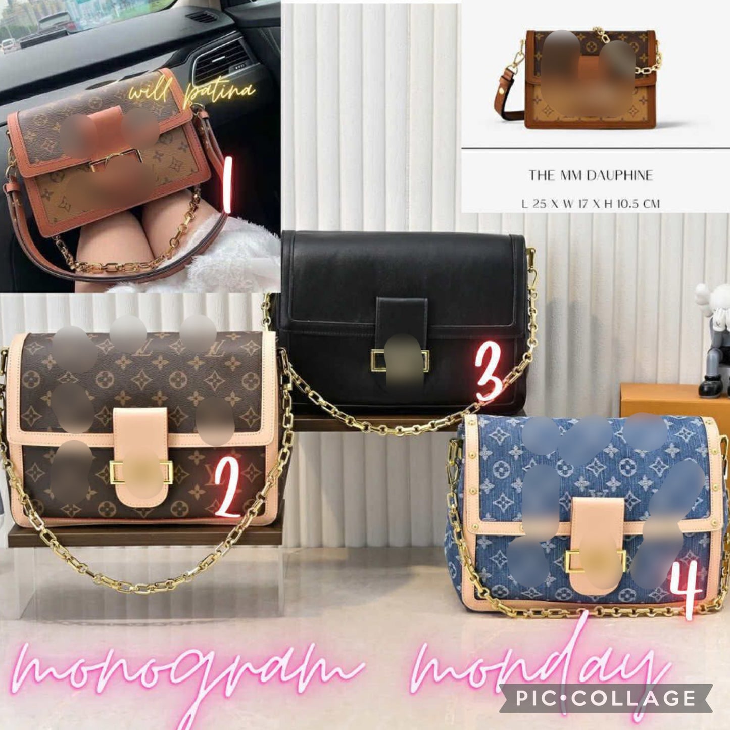 Vee crossbody with gold chain
