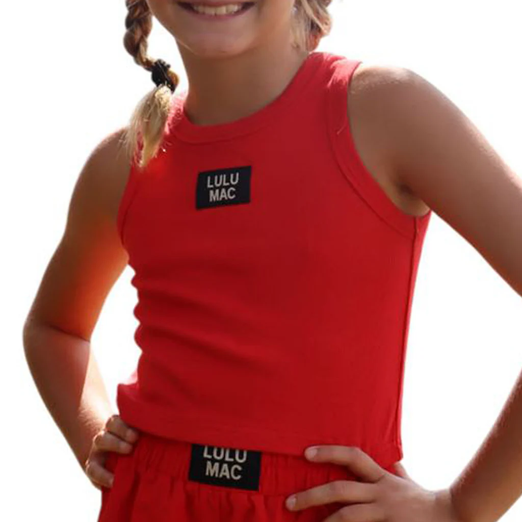 LULU MAC KIDS RED DD TANK