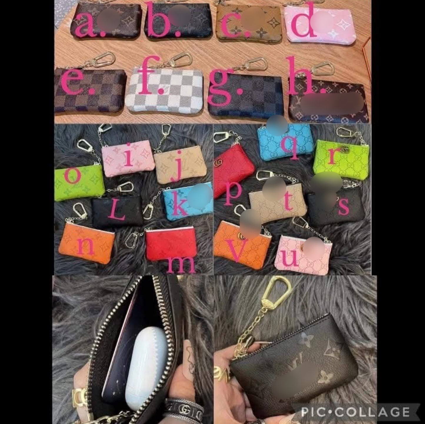 Clip on coin pouch