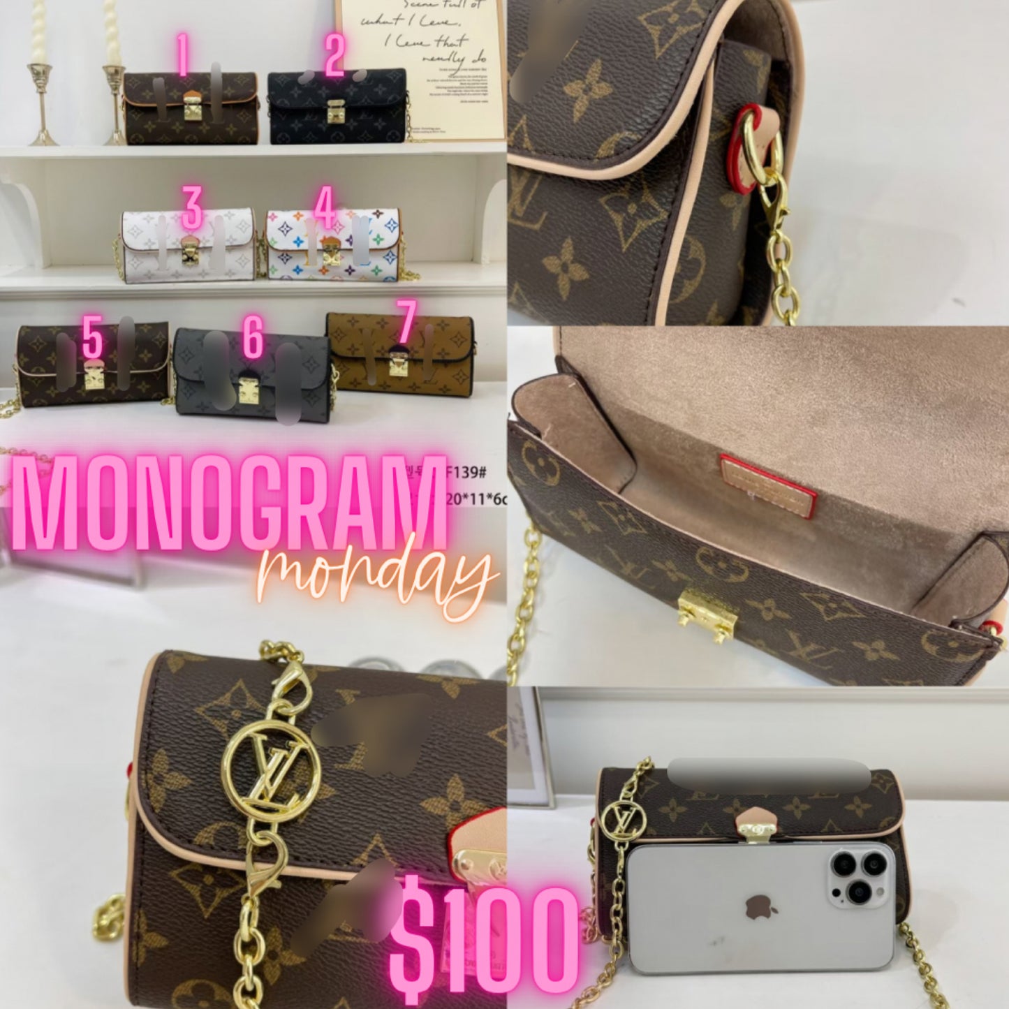 Mono Monday crossbody Vee