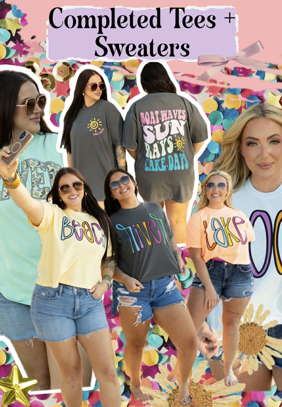 Completed Tees + Sweatshirts